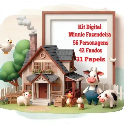 Kit Digital da Minnie Fazendeira!