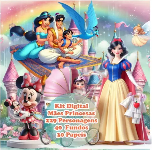 Kit Digital Dia das Mães Princesas