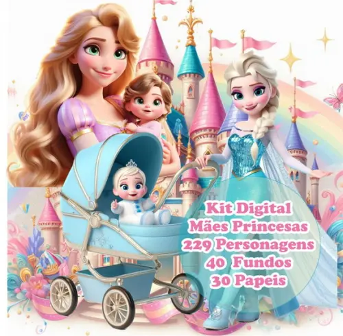 Kit Digital Dia das Mães Princesas