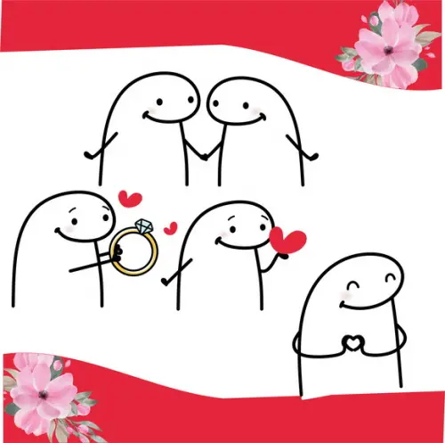 Kit Digital Dia dos Namorados Florks Romanticos