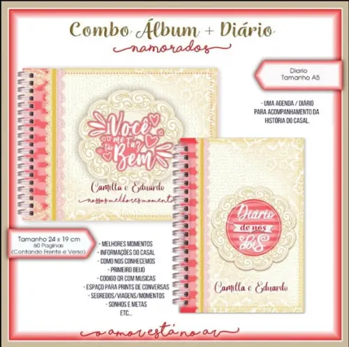 Kit Digital Dia dos Namorados o Amor está no Ar