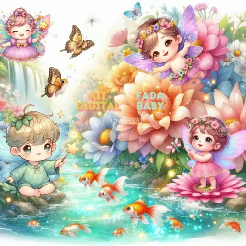 Kit Digital Fada Cute Baby