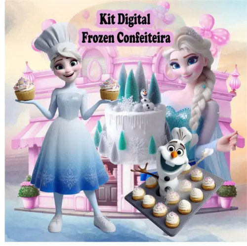 Kit Digital Frozen Confeiteira