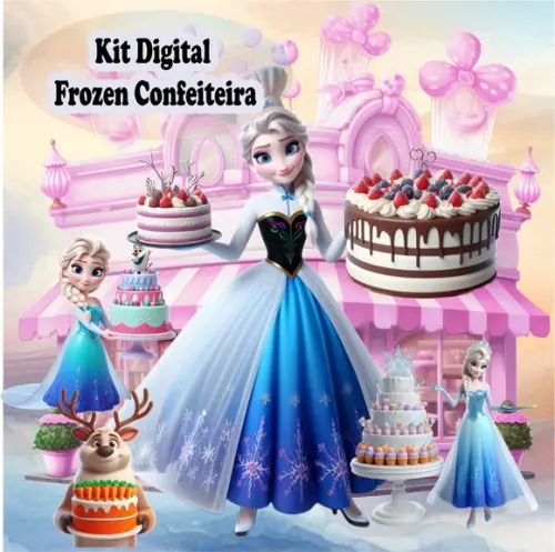 Kit Digital Frozen Confeiteira