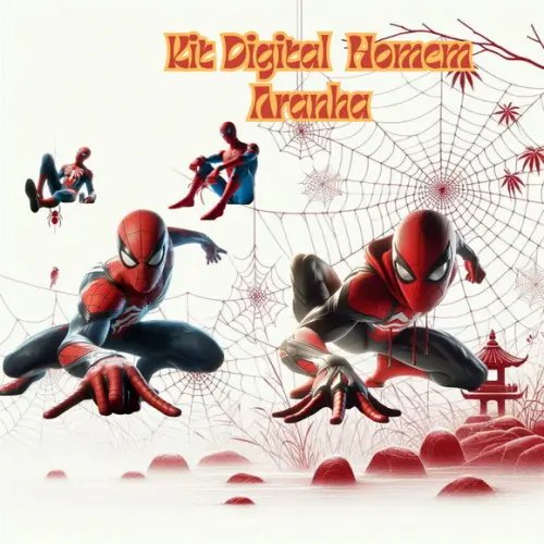 Kit Digital Homem-aranha 3d