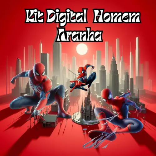 Kit Digital Homem-aranha 3d