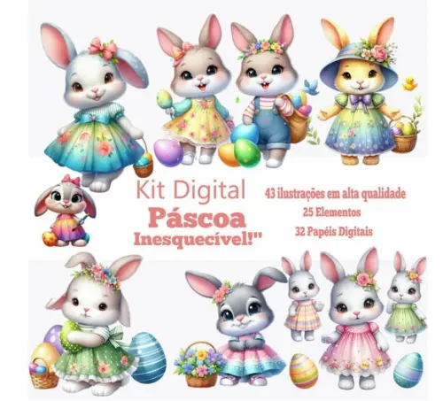 Kit Digital Páscoa Encantada