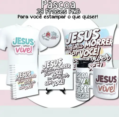 Kit Digital Pascoa Lettering