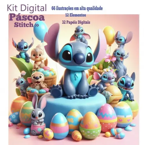 Kit Digital Páscoa Lillo&stitch