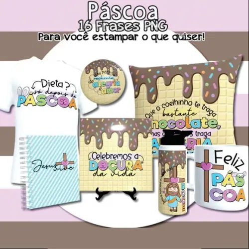 Kit Digital Pascoa Lettering 01