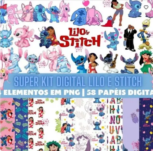 Super Kit Digital Lilo e Stitch