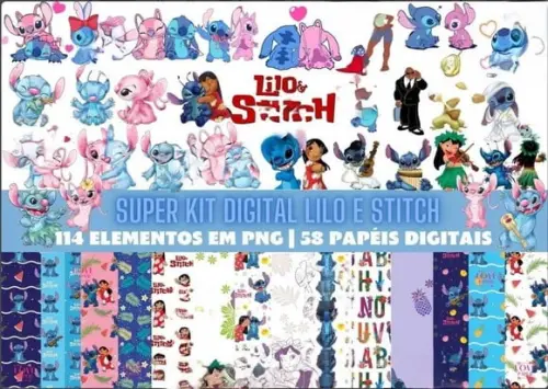 Super Kit Digital Lilo e Stitch