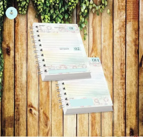 Volta às Aulas Arquivo Digital Combo Agenda Leão, Aquarelado