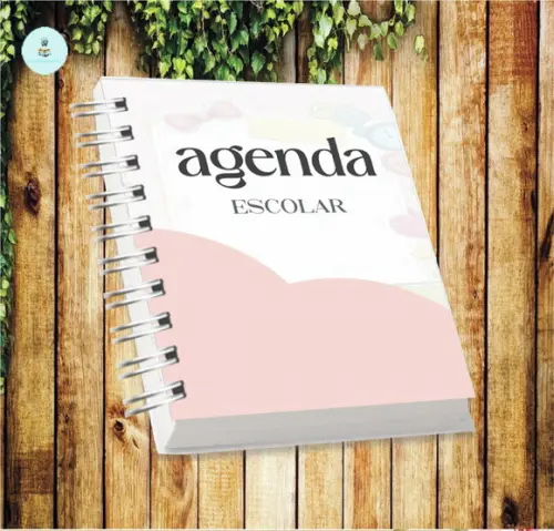Volta às Aulas Arquivo Digital Combo Agenda Menina