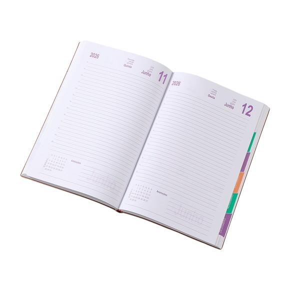 Agenda Couro Sintético 2026 Personalizada