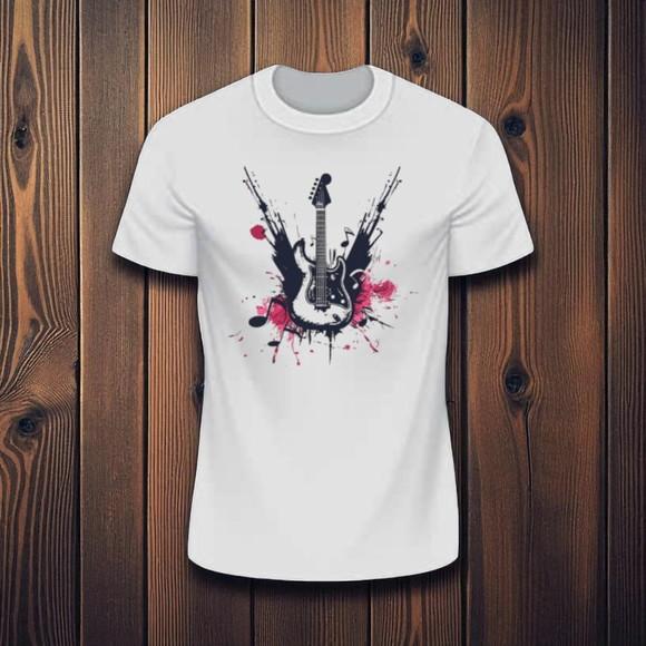 Camiseta Branca Rock Personalizada