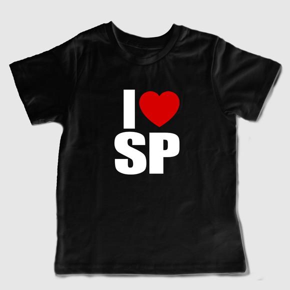 Camiseta Eu Amo São Paulo Personalizada