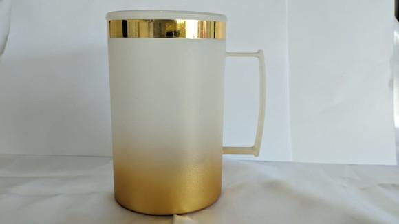 Caneca Acrílica Degradê com Borda Personalizada