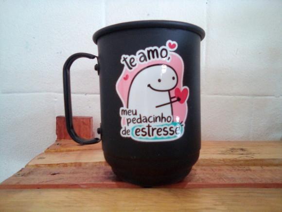 Caneca Alumínio Preta Natal