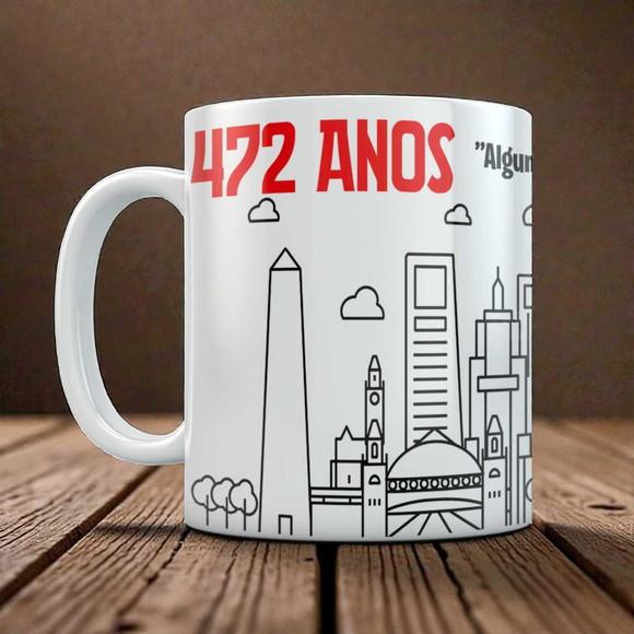 Caneca Aniversário de São Paulo 472 Anos Personalizada