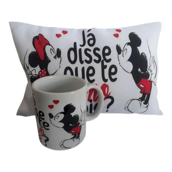 Caneca c/ Almofada Dia dos Namorados Personalizado