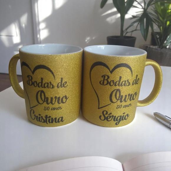 Caneca c/ Glitter Personalizada