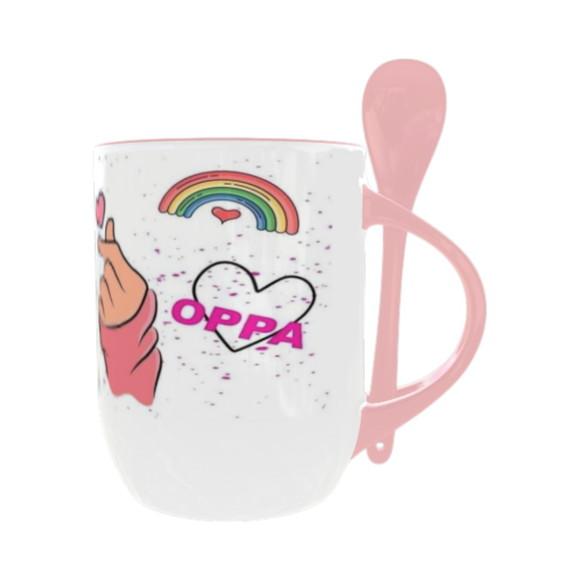 Caneca com Colher Dorameira Personalizada
