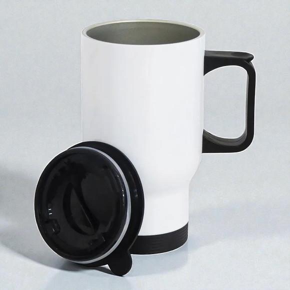 Caneca de Aço Inox Térmica Travel Mug 450ml Personalizada