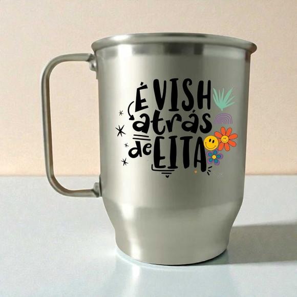 Caneca de Alumínio Fosca 500ml Personalizada