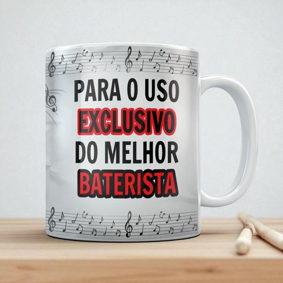 Caneca de Porcelana Baterista