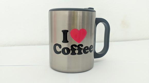 Caneca Inox 300ml com Tampa