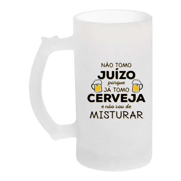 Caneca Jateada de Vidro Personalizada