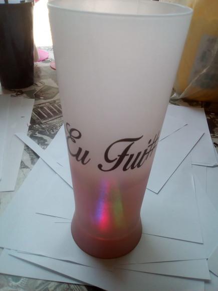 Caneca Long Drink Degrade com Led
