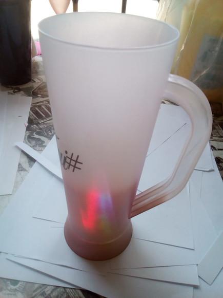 Caneca Long Drink Degrade com Led