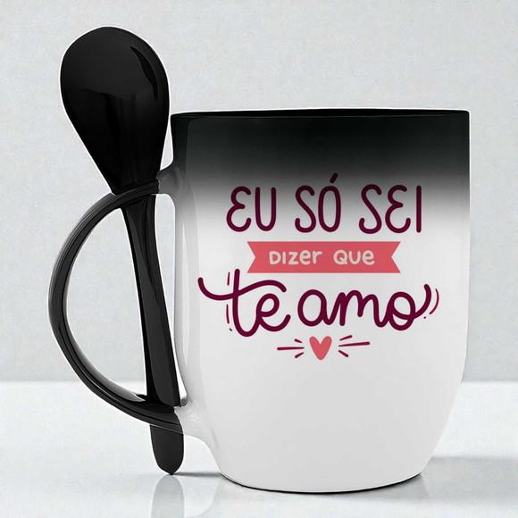 Caneca Mágica c/ Colher Personalizada