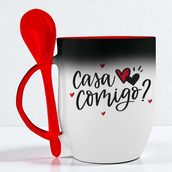 Caneca Mágica c/ Colher Personalizada