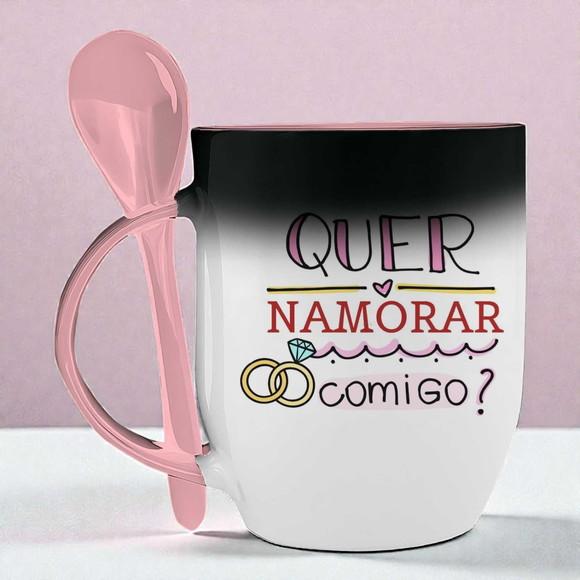 Caneca Mágica c/ Colher Personalizada
