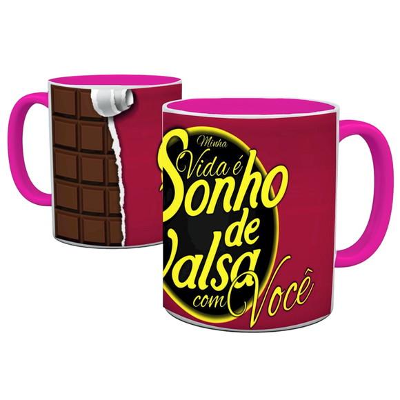 Caneca Páscoa c/ Interior e Alça Colorida Personalizada
