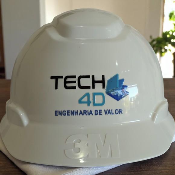 Capacete Branco 3m Personalizado