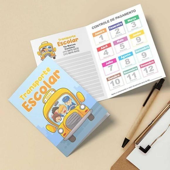 Carteirinha Transporte Escolar Kit -10 un