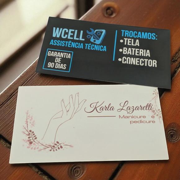 Cartão de Visita Frente e Verso Personalizado