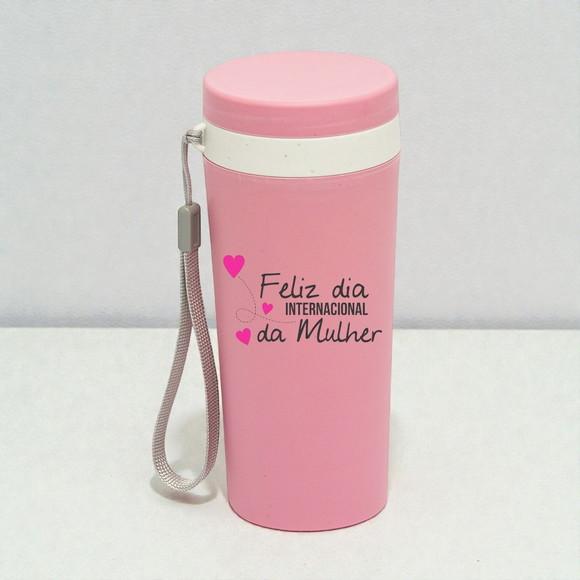 Copo Fibra de Bambu 350ml Dia das Mulheres