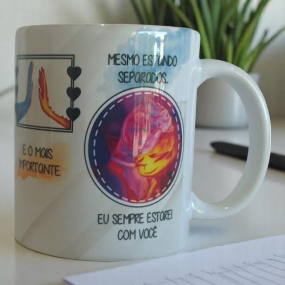 Kit 5 Canecas de Porcelana