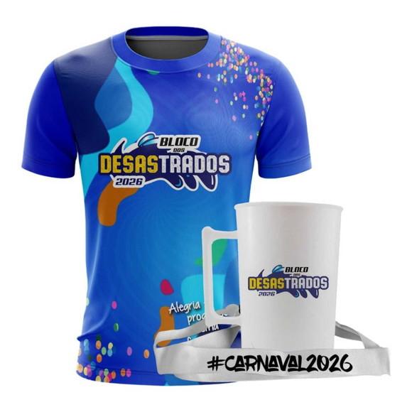 Kit Abadá e Caneca Carnaval Personalizado
