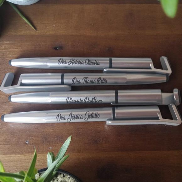 Kit Estojo e Caneta Touch Bambu Personalizado