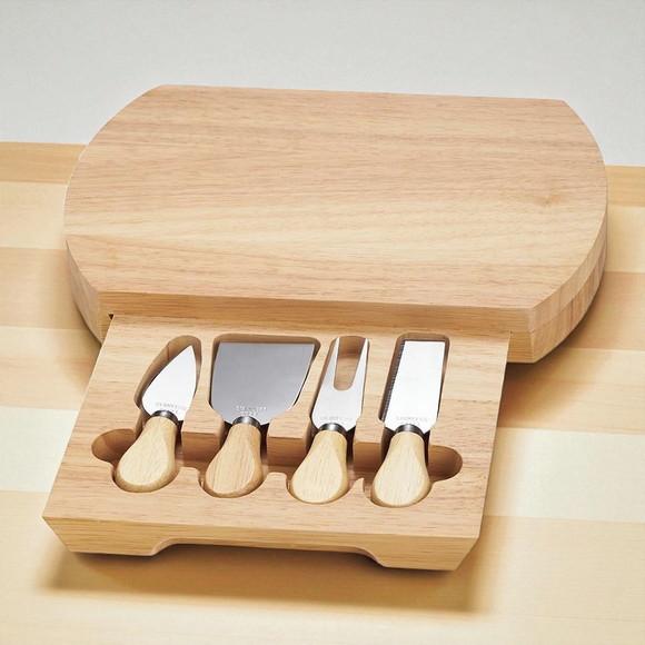 Kit Queijo 5 Peças Bambú