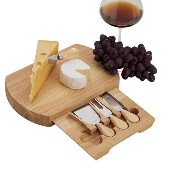 Kit Queijo 5 Peças Bambú