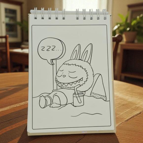 Livro de Colorir Labubu Personalizado