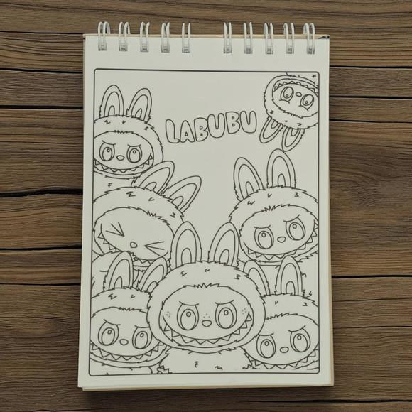 Livro de Colorir Labubu Personalizado