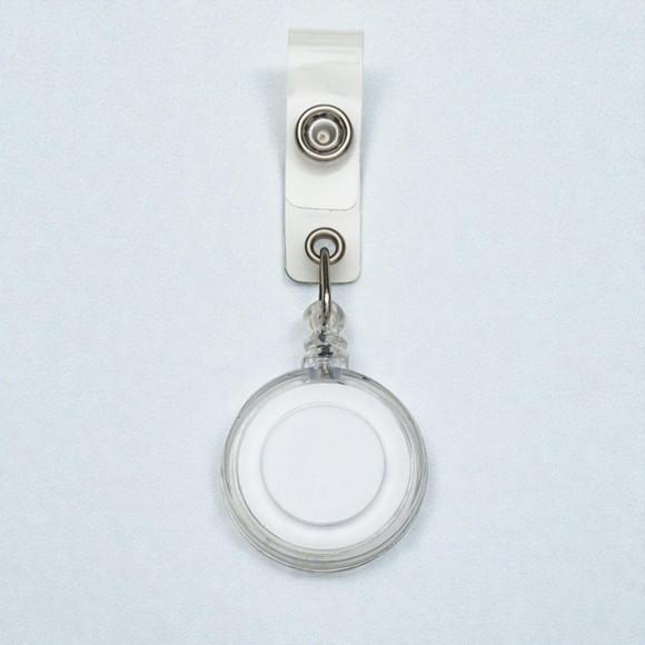 Porta Crachá Roller Clip Personalizado - Kit 50un